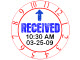 Received Stamp Clock