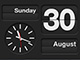 Calendar Clock Dark