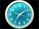 Aqua Blue Clock